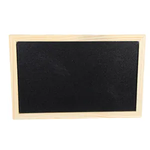 Rectangular small wooden framed chalkboard for kids drawing and shop advertising signs