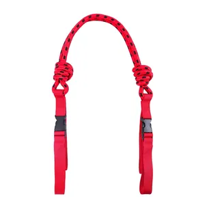 Red and black nylon braided extension shoulder strap with quick release buckles