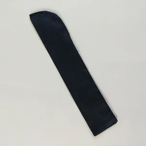 Funda protectora de seda negra de primera calidad para abanicos plegables tradicionales