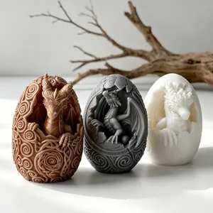 Bougies d'oeufs de dragon détaillées montrant des textures fines
