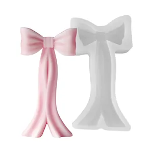 Moule en silicone en forme de nœud pour bougies parfumées DIY et objets de décoration