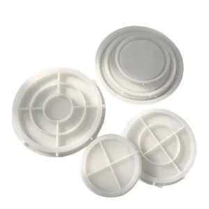 Large round silicone tray molds for DIY resin casting and gypsum storage coasters