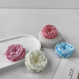 DIY 3D rose flower silicone mold for handmade soap and aromatherapy candles