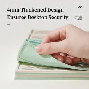 4mm thickened silicone draining mat for kitchen countertop heat protection and anti-slip