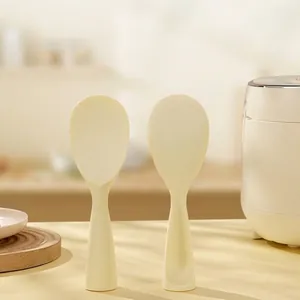 Standing Non-Stick Rice Scoop Heat Resistant Silicone Rice Paddle Self-Standing Design Food Grade Rice Spoon For Home Kitchen