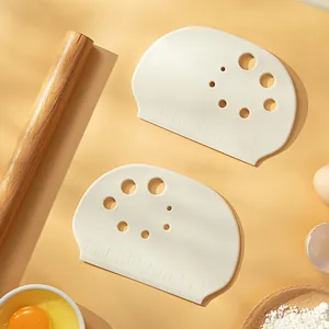 Juego de rasquetas para masa de PP blanco de grado alimenticio con escala de medida