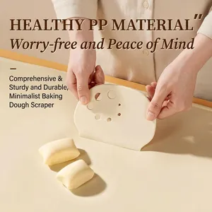 Raspador de masa minimalista de PP de calidad alimentaria con escala de medición precisa