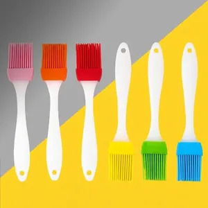 Heat Resistant Silicone Oil Brush For BBQ Baking Cooking Tool Kitchen Basting Brush With PP Handle Modern Style