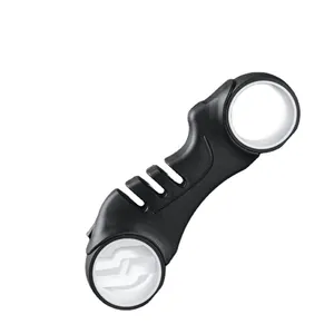 Afilador de cuchillos manual ergonómico para cuchillos de cocina y tijeras negras