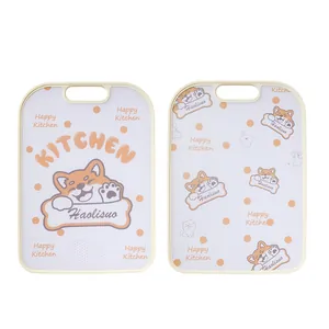 Cute cartoon Shiba Inu double-sided food-grade cutting boards with hanging handle