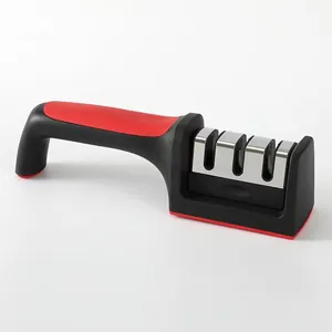 Affilacoltelli Manuale Professionale a 4 Stadi Strumento di Affilatura per Cucina Multifunzionale per Forbici e Coltelli Design Ergonomico Antiscivolo