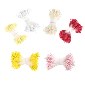 Matte Doppelköpfige Künstliche Blütenstaubbeutel Beerenpips Für DIY Handwerk Florales Zubehör Hochzeit Zuhause Party Dekor