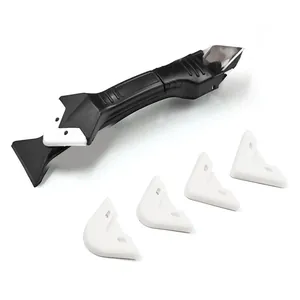 Multifunctional silicone caulking tool 3-in-1 scraper and smoothing finishing kit detail