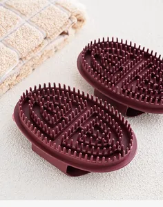 Silicone body massage brush and meridian brush set for deep tissue relaxation and shaping.