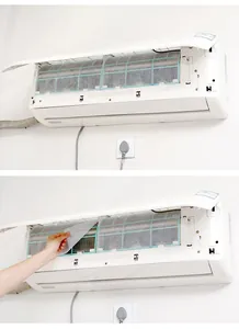 Air conditioner dust filter paper detail view, efficient air purifier filter cotton 2pcs pack