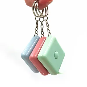 Mini metro a nastro retrattile 1.5m, colori nordici plastica carino con portachiavi