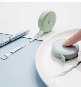 Mini metro a nastro retrattile in stile nordico, righello morbido in plastica 1.5m.