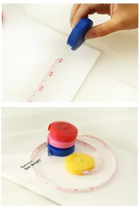 Mini metro a nastro retrattile 1.5m strumento di misura morbido in plastica per cucito corpo