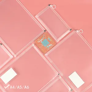 Clear PVC Zipper Document Bag A4 A5 A6 Waterproof Storage File Folder Stationery Pouch