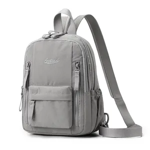 Multi-Function Casual Oxford Cloth Backpack Unisex Waterproof Travel Daypack Small School Bookbag For Daily Commute