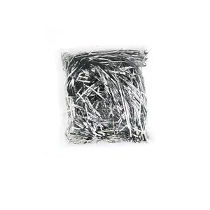 Riempimento in tinsel metallico argento e nero per scatole regalo decoro