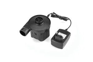 Portable electric air pump set with EU plug power adapter for home and car inflatable items