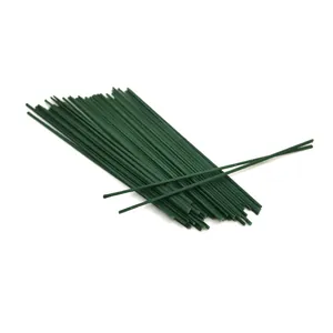 Paquete de tallos de alambre floral verde oscuro para manualidades de flores