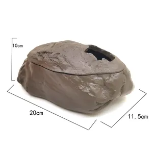 Vue détaillée d'une grotte rocheuse réaliste pour reptiles, dimensions 20x11,5x10cm