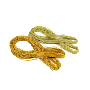 100m gold and silver metallic cords for festive gift wrapping and hanging tag ornaments