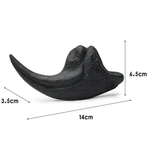 Realistic Velociraptor claw fossil replica resin dinosaur model 14cm