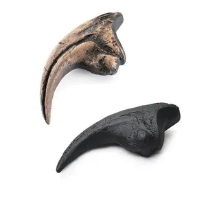 Velociraptor Claw Fossil Resin Replica Realistic Dinosaur Toe Bone Specimen Halloween Decor Scientific Educational Prop
