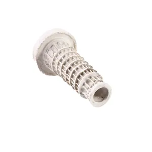 Detail view of a resin Leaning Tower of Pisa model with realistic weathered stone texture