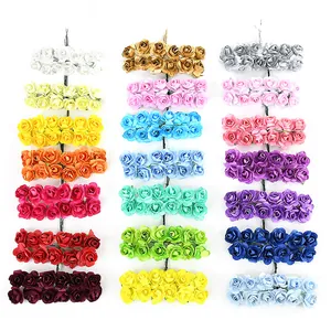 Bunte Mini-Papierrosen Set für DIY-Bastelarbeiten und festliche Hochzeitsdekoration