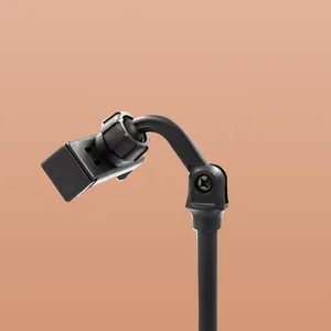 Black plastic live streaming stand rotation joint connector universal phone mount main