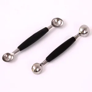 Stainless steel double-ended melon baller fruit scooper ice cream spoon kitchen tool