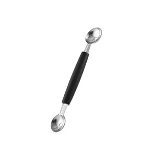 Stainless steel double head fruit melon baller spoon for kitchen and dessert use!