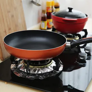 Tapis antihuile pour cuisinière, doublure de brûleur de cuisinière à gaz en aluminium épais.