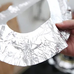 Feuille d'aluminium épaissie tapis anti-huile pour cuisinière à gaz, protection cuisine.
