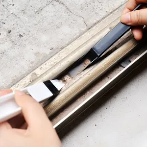 Window track cleaning brush tool, gap groove cleaning small brush for sliding doors and windows.