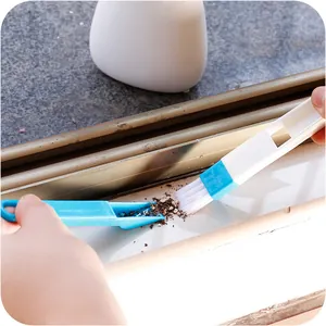 Multi Purpose Window Groove Cleaning Brush Two In One Dustpan Keyboard Corner Dust Cleaner Household Cleaning Tool