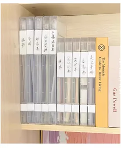 Scatola di archiviazione per file A4 in plastica trasparente, organizer da scrivania.