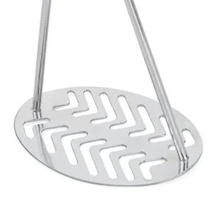 Stainless steel potato masher kitchen tool for heavy duty sweet potato fruit mashing gadget