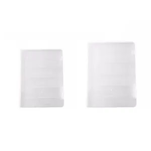 Scatola di archiviazione in plastica trasparente, organizer per documenti A4 da scrivania.