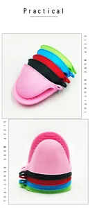 Silicone heat insulation clips, multi-color stack design, anti-scald and slip-resistant.
