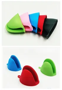 Colorful silicone pinch mitts heat resistant finger grips for kitchen baking microwave oven