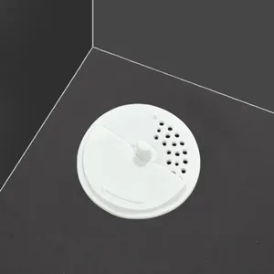 Couvercle de filtre d'evier de cuisine en plastique blanc pour attrape-cheveux.