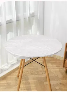 Disposable round table dust cover transparent waterproof furniture protector for daily home use