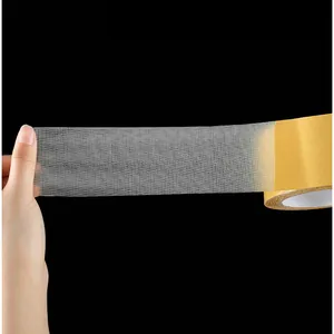 Heavy duty double sided mesh tape high viscosity fiber cloth carpet fixing adhesive tape