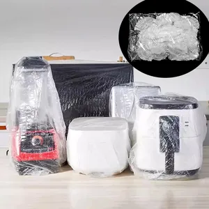 Disposable Plastic Dust Cover Transparent Waterproof Protective Cover For Home Appliance Fan Microwave