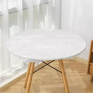 Disposable round table dust cover waterproof protective cover transparent furniture dustproof film plastic